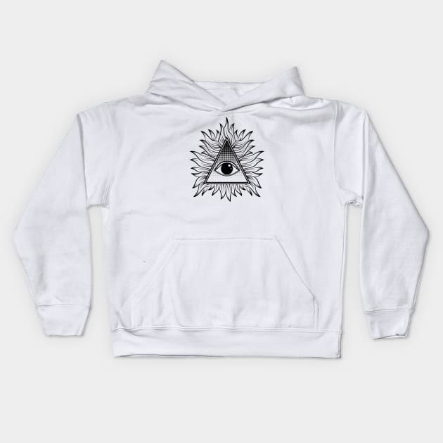 Eye of Providence Kids Hoodie by designgoodstore_2